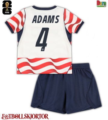 Förenta stater Tyler Adams #4 Hemmakläder Barn VM 2026 Kortärmad (+ Korta byxor)